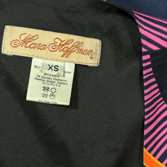 Mara Hoffman XS Multicolor Sleeveless Scoop Neck Dress Vibrant Geometric Print - Picture 5 of 6